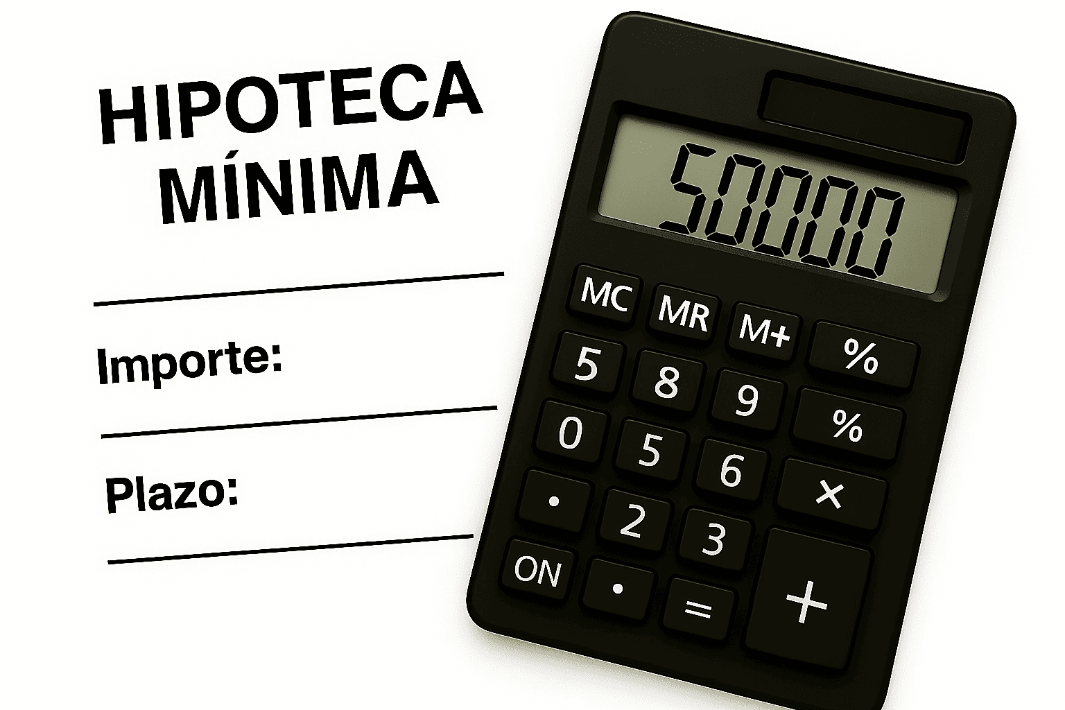 Hipoteca mínima simulada con calculadora